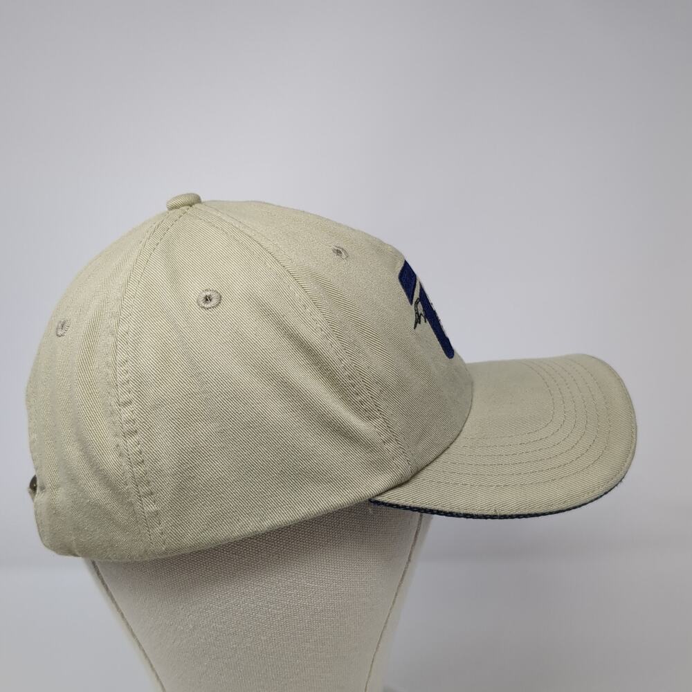 Unbranded Slideback Hat Solid Beige One Size Embr… - image 5